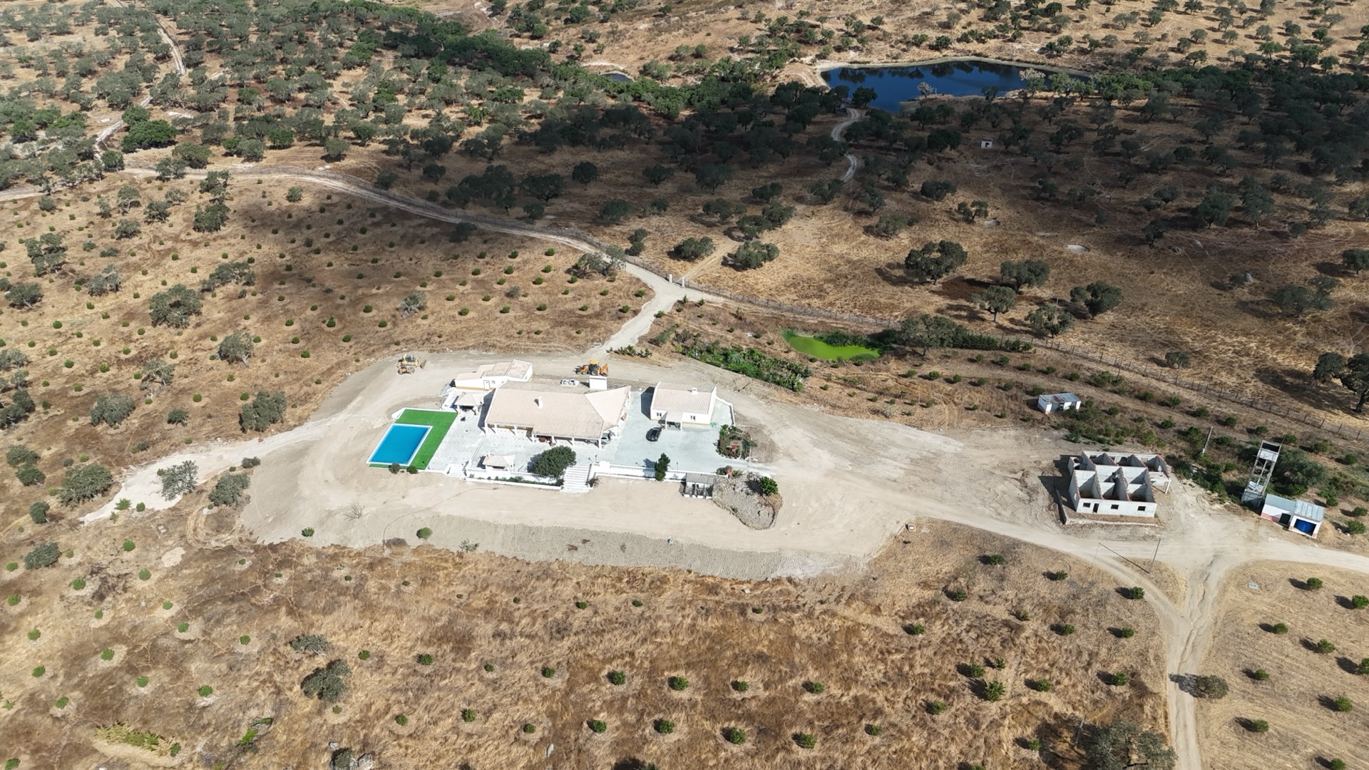 Pebble Stone Farm — aerial view of the 1,000-hectare Alentejo estate